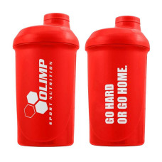 Shaker "GO HARD OR GO HOME" (500 ml, red)