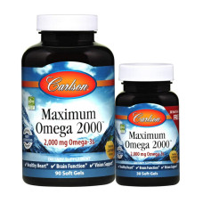 Maximum Omega 2000 mg (90+30 soft gels, natural lemon)