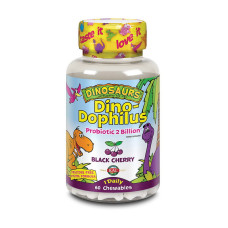 Dinosaurs Dino-Dophilus Probiotic 2 Billion (60 chewables, black cherry)