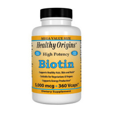 Biotin 5,000 mcg (360 vcaps)